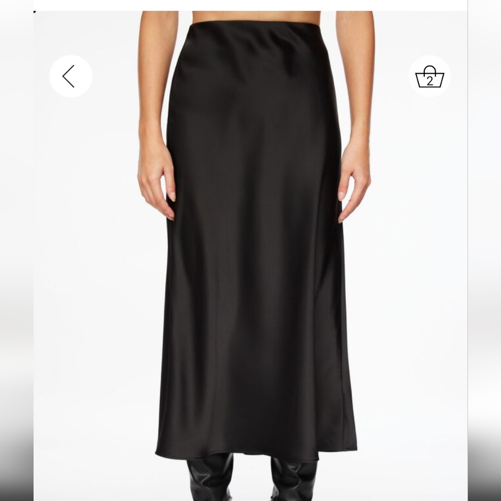 Dynamite | Melody Satin Slip Skirt